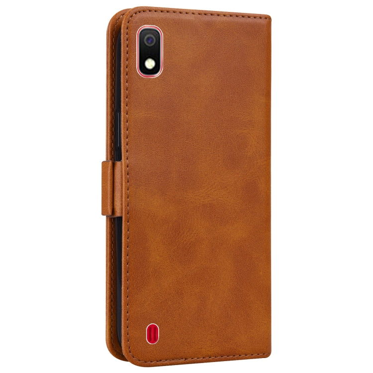 For Samsung Galaxy A10 / M10 Embossed Cat Butterflies Pattern Horizontal Flip Leather Case with Card Slot & Holder & Wallet