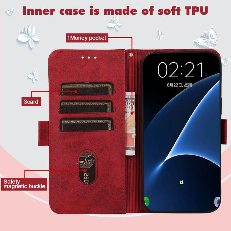For Samsung Galaxy A10 / M10 Embossed Cat Butterflies Pattern Horizontal Flip Leather Case with Card Slot & Holder & Wallet