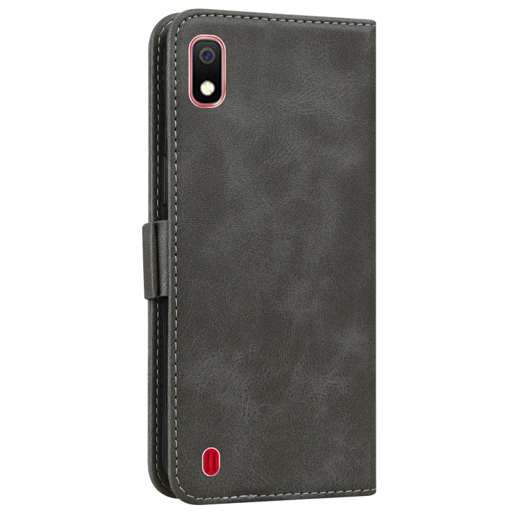 For Samsung Galaxy A10 / M10 Embossed Cat Butterflies Pattern Horizontal Flip Leather Case with Card Slot & Holder & Wallet