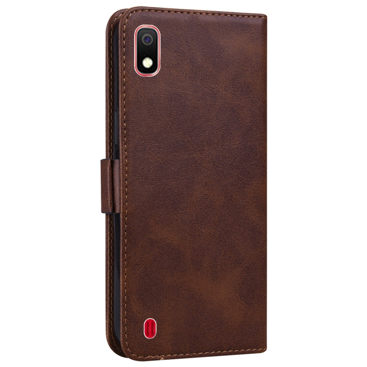 For Samsung Galaxy A10 / M10 Embossed Cat Butterflies Pattern Horizontal Flip Leather Case with Card Slot & Holder & Wallet