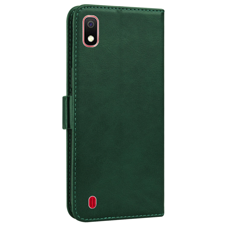 For Samsung Galaxy A10 / M10 Embossed Cat Butterflies Pattern Horizontal Flip Leather Case with Card Slot & Holder & Wallet