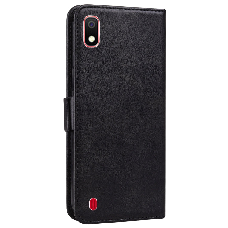 For Samsung Galaxy A10 / M10 Embossed Cat Butterflies Pattern Horizontal Flip Leather Case with Card Slot & Holder & Wallet