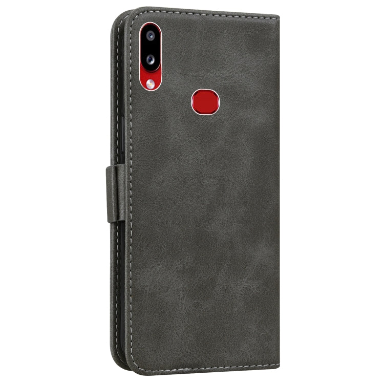 For Samsung Galaxy A10s Embossed Cat Butterflies Pattern Horizontal Flip Leather Case with Card Slot & Holder & Wallet