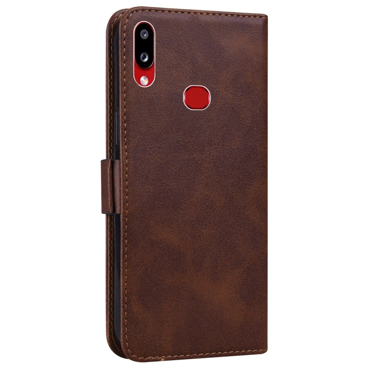 For Samsung Galaxy A10s Embossed Cat Butterflies Pattern Horizontal Flip Leather Case with Card Slot & Holder & Wallet