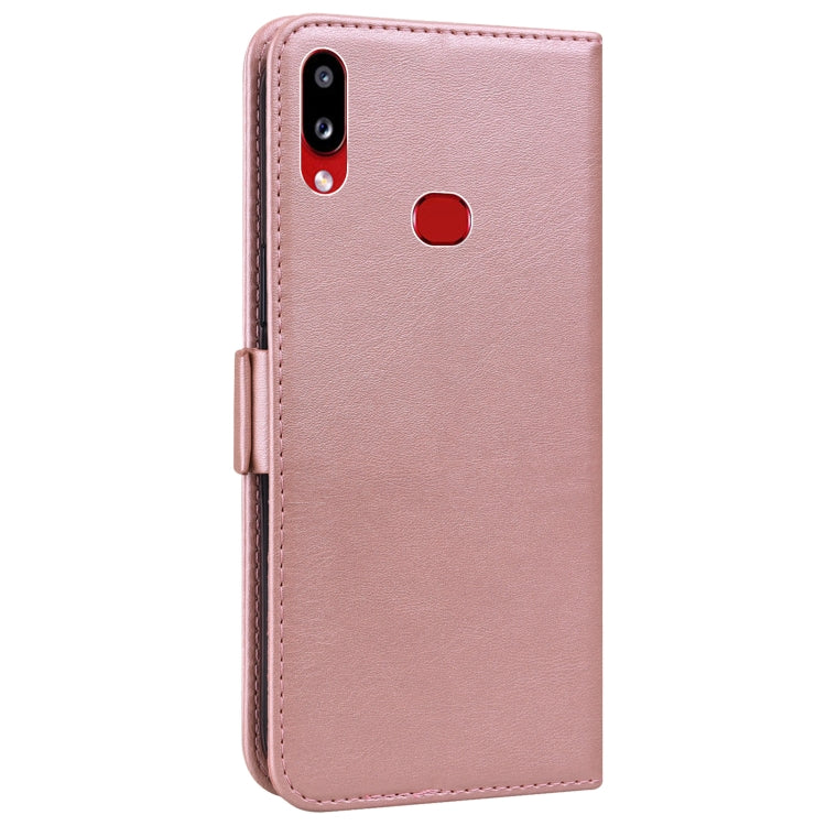 For Samsung Galaxy A10s Embossed Cat Butterflies Pattern Horizontal Flip Leather Case with Card Slot & Holder & Wallet