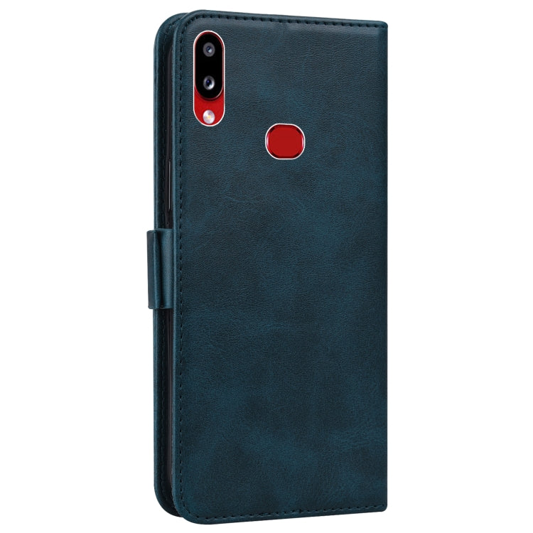 For Samsung Galaxy A10s Embossed Cat Butterflies Pattern Horizontal Flip Leather Case with Card Slot & Holder & Wallet