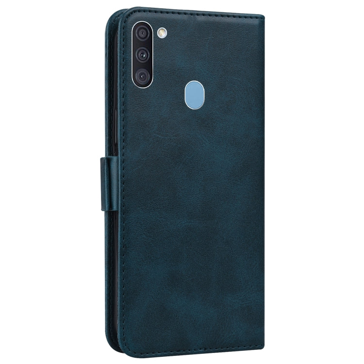 For Samsung Galaxy A11 / M11 Embossed Cat Butterflies Pattern Horizontal Flip Leather Case with Card Slot & Holder & Wallet