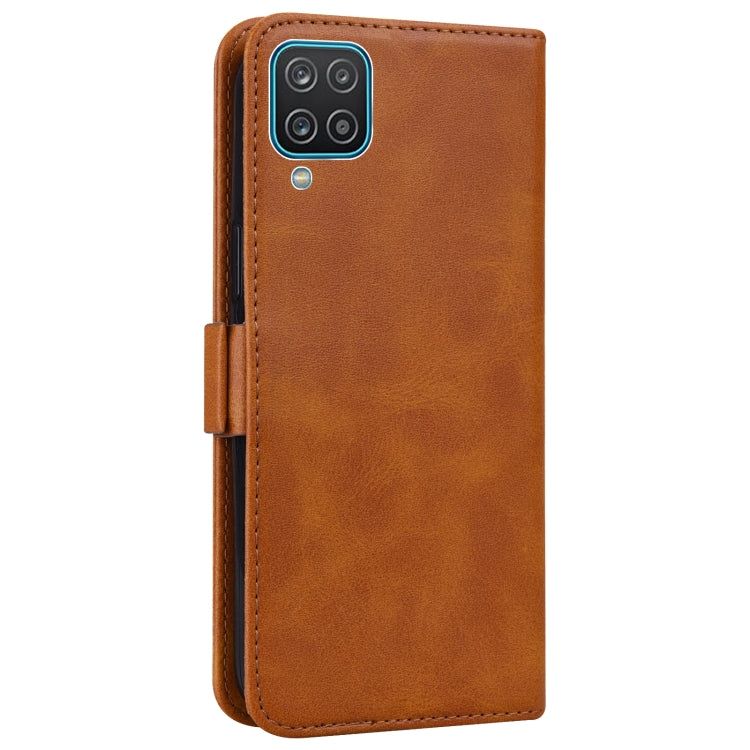 For Samsung Galaxy A12 5G Embossed Cat Butterflies Pattern Horizontal Flip Leather Case with Card Slot & Holder & Wallet