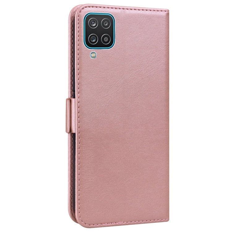 For Samsung Galaxy A12 5G Embossed Cat Butterflies Pattern Horizontal Flip Leather Case with Card Slot & Holder & Wallet