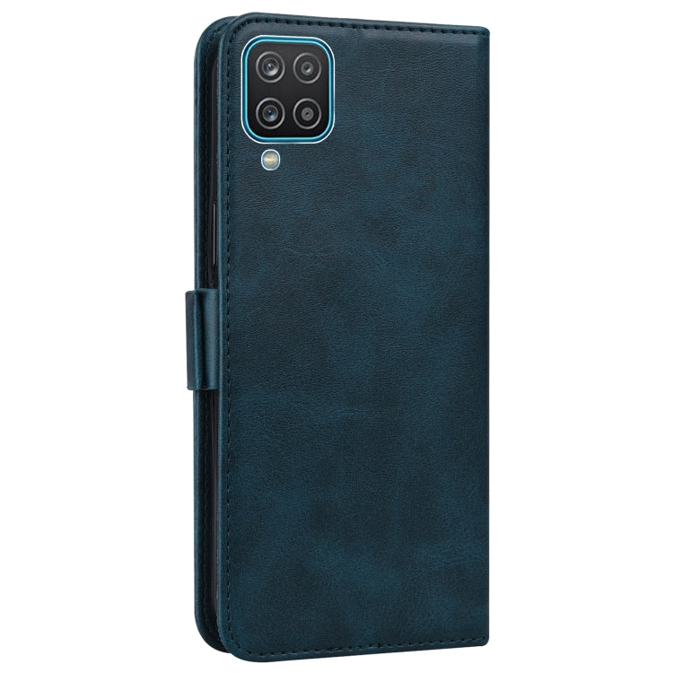 For Samsung Galaxy A12 5G Embossed Cat Butterflies Pattern Horizontal Flip Leather Case with Card Slot & Holder & Wallet