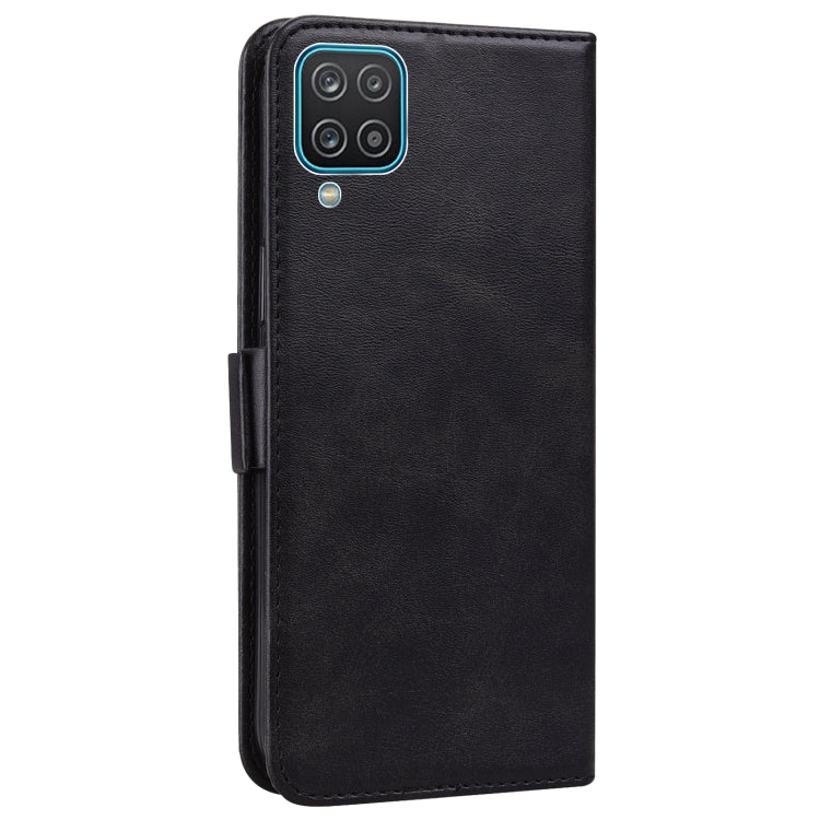 For Samsung Galaxy A12 5G Embossed Cat Butterflies Pattern Horizontal Flip Leather Case with Card Slot & Holder & Wallet