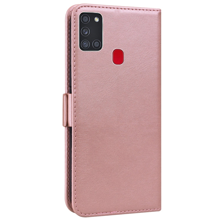 For Samsung Galaxy A21s Embossed Cat Butterflies Pattern Horizontal Flip Leather Case with Card Slot & Holder & Wallet