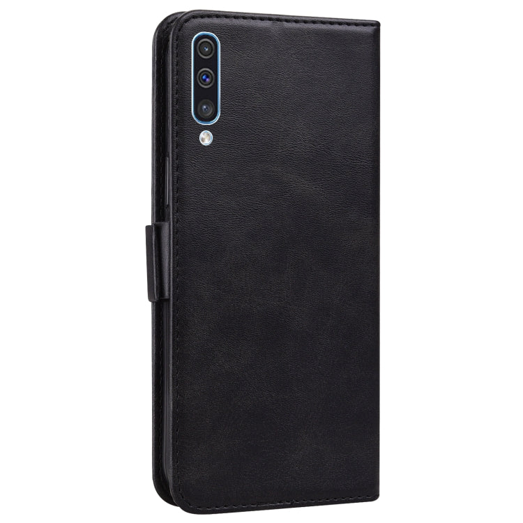 For Samsung Galaxy A30s EU Version Embossed Cat Butterflies Pattern Horizontal Flip Leather Case with Card Slot & Holder & Wallet