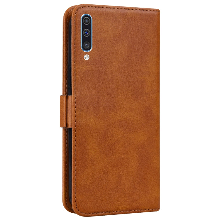 For Samsung Galaxy A30s / A50s / A50 Embossed Cat Butterflies Pattern Horizontal Flip Leather Case with Card Slot & Holder & Wallet
