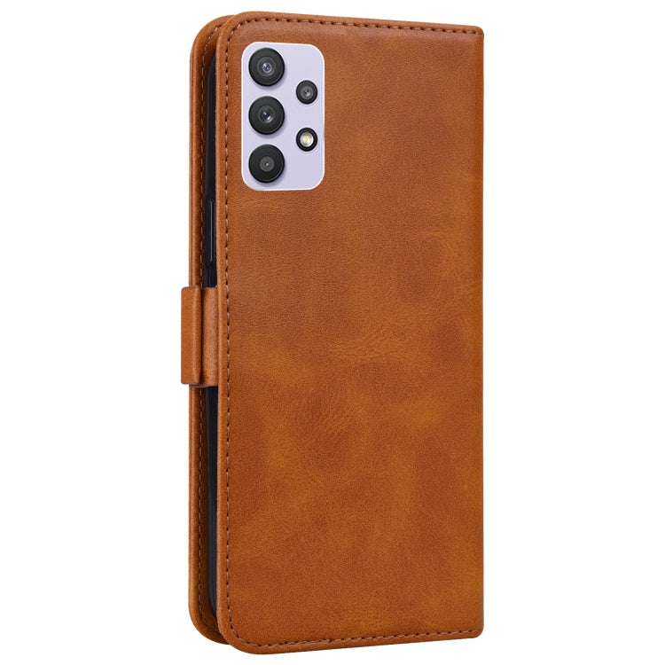 For Samsung Galaxy A32 5G Embossed Cat Butterflies Pattern Horizontal Flip Leather Case with Card Slot & Holder & Wallet