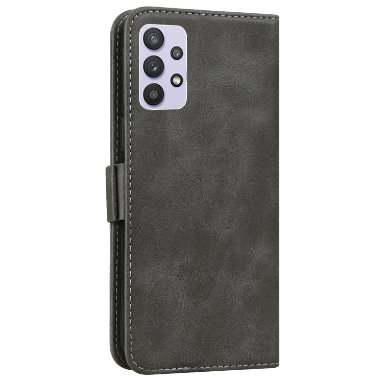 For Samsung Galaxy A32 5G Embossed Cat Butterflies Pattern Horizontal Flip Leather Case with Card Slot & Holder & Wallet