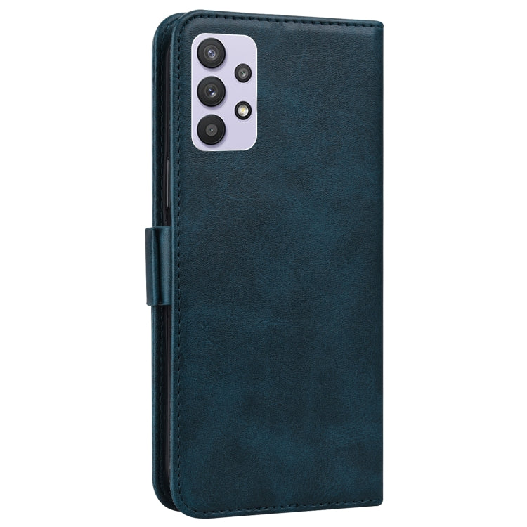 For Samsung Galaxy A32 5G Embossed Cat Butterflies Pattern Horizontal Flip Leather Case with Card Slot & Holder & Wallet