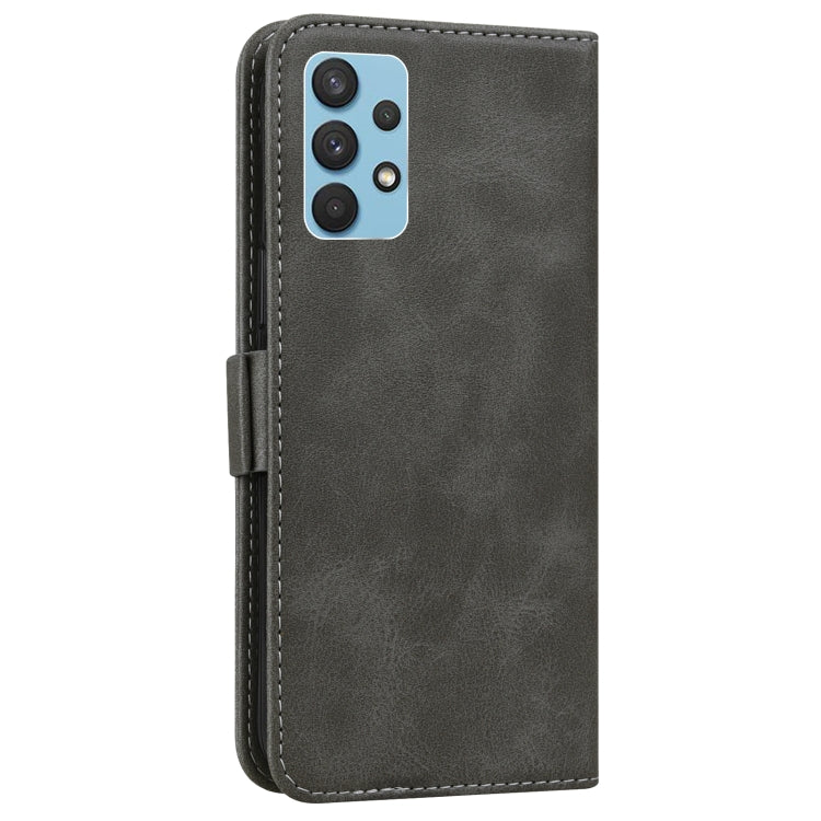 For Samsung Galaxy A32 4G Embossed Cat Butterflies Pattern Horizontal Flip Leather Case with Card Slot & Holder & Wallet