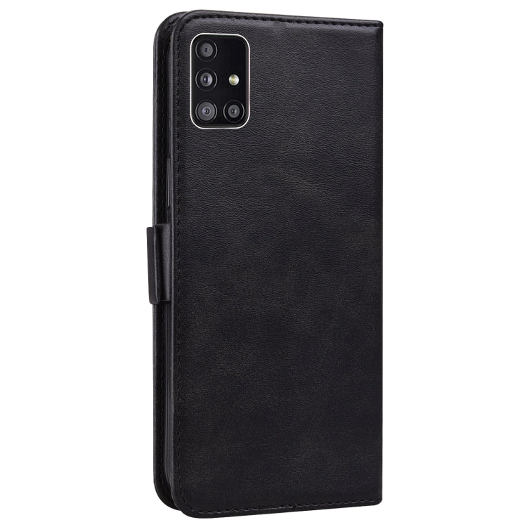 For Samsung Galaxy A51 5G Embossed Cat Butterflies Pattern Horizontal Flip Leather Case with Card Slot & Holder & Wallet