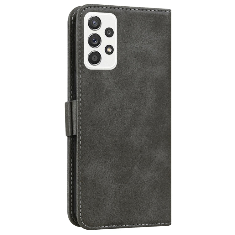 For Samsung Galaxy A52 5G Embossed Cat Butterflies Pattern Horizontal Flip Leather Case with Card Slot & Holder & Wallet