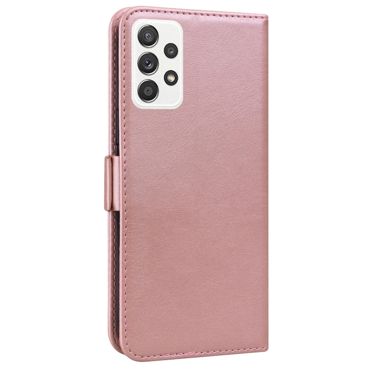 For Samsung Galaxy A52 5G Embossed Cat Butterflies Pattern Horizontal Flip Leather Case with Card Slot & Holder & Wallet