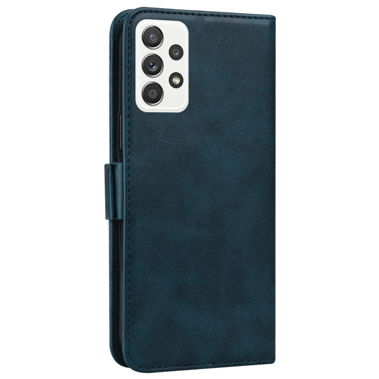 For Samsung Galaxy A52 5G Embossed Cat Butterflies Pattern Horizontal Flip Leather Case with Card Slot & Holder & Wallet