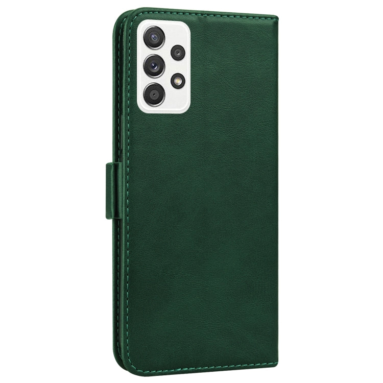 For Samsung Galaxy A52 5G Embossed Cat Butterflies Pattern Horizontal Flip Leather Case with Card Slot & Holder & Wallet