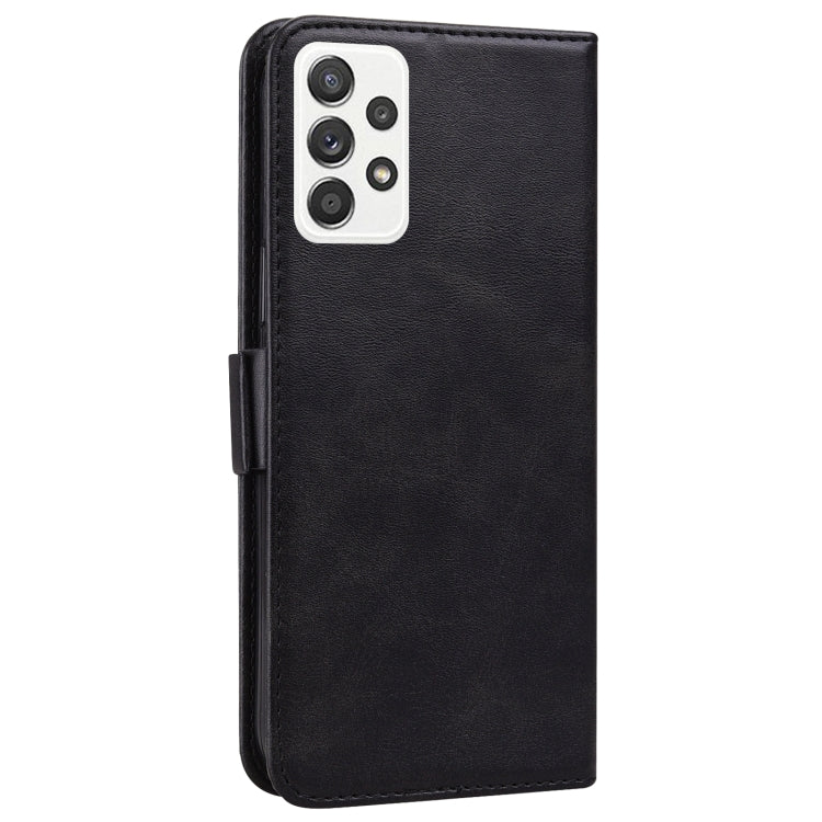 For Samsung Galaxy A52 5G Embossed Cat Butterflies Pattern Horizontal Flip Leather Case with Card Slot & Holder & Wallet