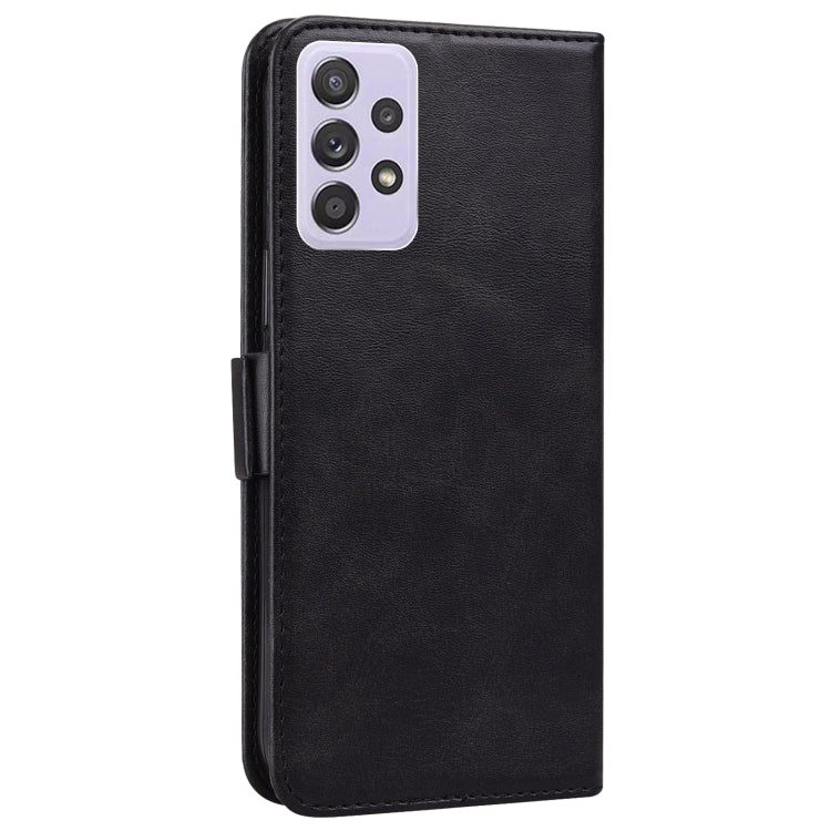 For Samsung Galaxy A72 5G Embossed Cat Butterflies Pattern Horizontal Flip Leather Case with Card Slot & Holder & Wallet