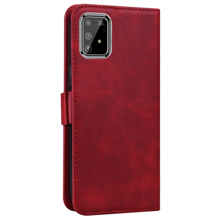 For Samsung Galaxy A91 / S10 Lite Embossed Cat Butterflies Pattern Horizontal Flip Leather Case with Card Slot & Holder & Wallet