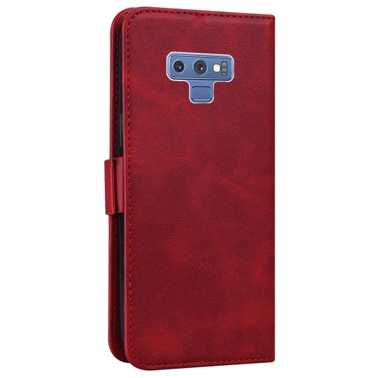 For Samsung Galaxy Note9 Embossed Cat Butterflies Pattern Horizontal Flip Leather Case with Card Slot & Holder & Wallet