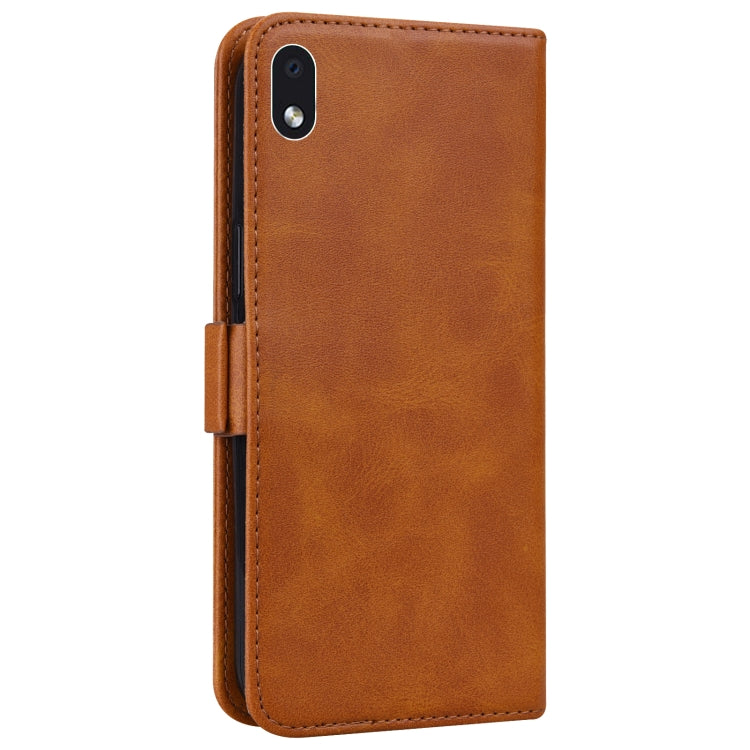 For Samsung Galaxy A01 Core Embossed Cat Butterflies Pattern Horizontal Flip Leather Case with Card Slot & Holder & Wallet
