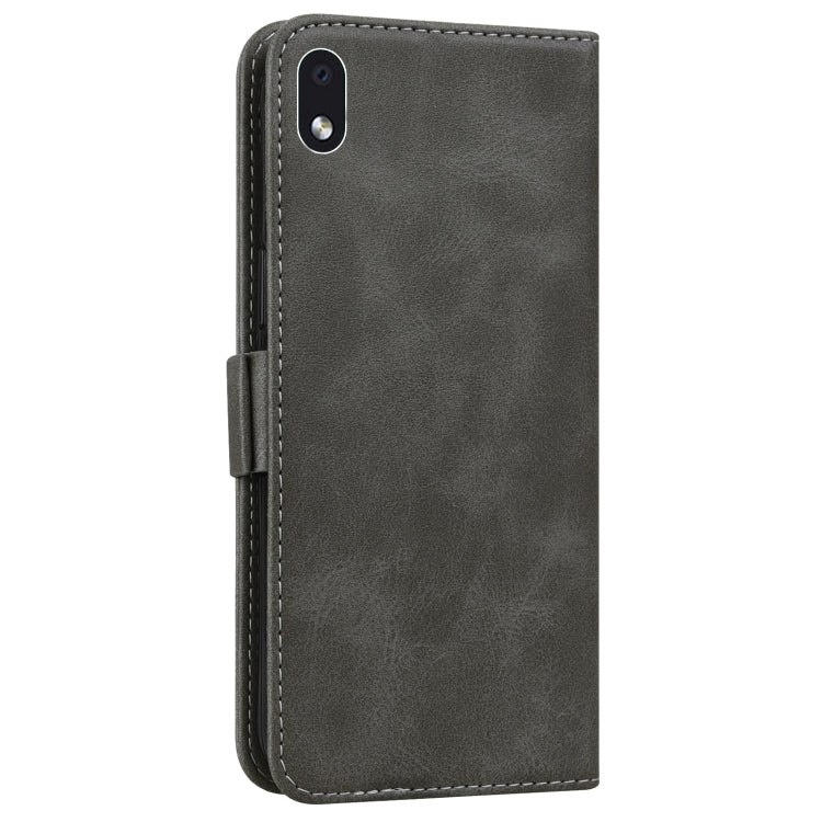 For Samsung Galaxy A01 Core Embossed Cat Butterflies Pattern Horizontal Flip Leather Case with Card Slot & Holder & Wallet