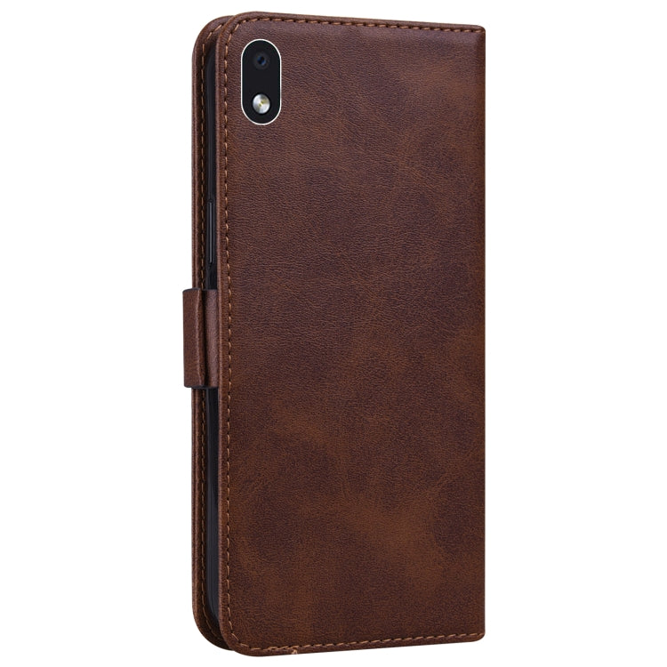 For Samsung Galaxy A01 Core Embossed Cat Butterflies Pattern Horizontal Flip Leather Case with Card Slot & Holder & Wallet