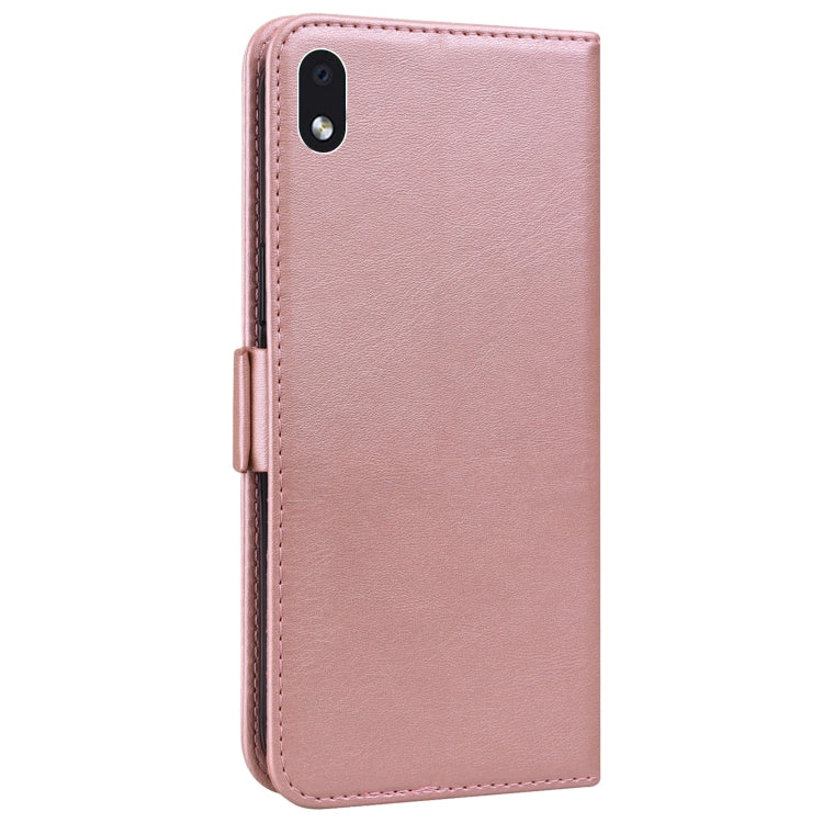 For Samsung Galaxy A01 Core Embossed Cat Butterflies Pattern Horizontal Flip Leather Case with Card Slot & Holder & Wallet