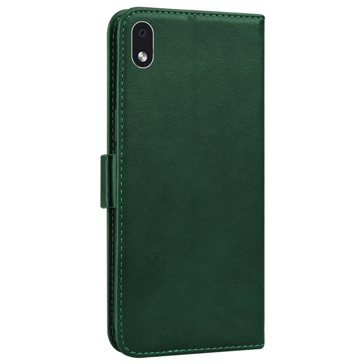 For Samsung Galaxy A01 Core Embossed Cat Butterflies Pattern Horizontal Flip Leather Case with Card Slot & Holder & Wallet