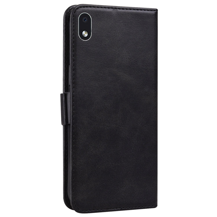 For Samsung Galaxy A01 Core Embossed Cat Butterflies Pattern Horizontal Flip Leather Case with Card Slot & Holder & Wallet