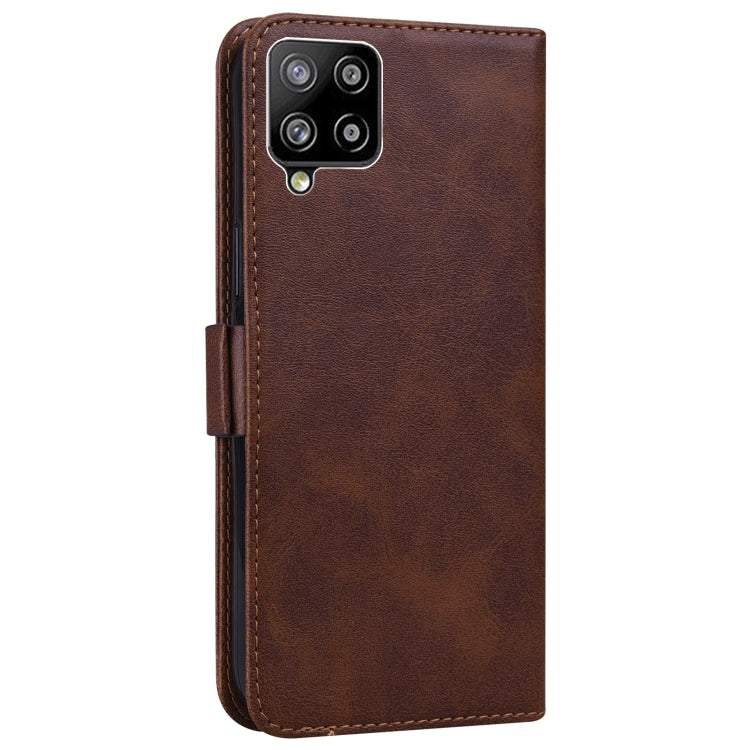 For Samsung Galaxy A42 5G Embossed Cat Butterflies Pattern Horizontal Flip Leather Case with Card Slot & Holder & Wallet