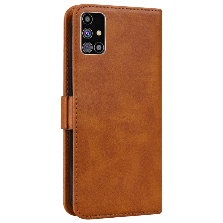 For Samsung Galaxy M31s Embossed Cat Butterflies Pattern Horizontal Flip Leather Case with Card Slot & Holder & Wallet
