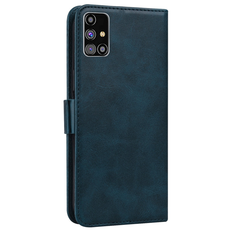 For Samsung Galaxy M31s Embossed Cat Butterflies Pattern Horizontal Flip Leather Case with Card Slot & Holder & Wallet
