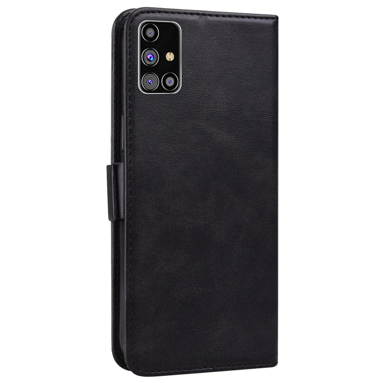 For Samsung Galaxy M31s Embossed Cat Butterflies Pattern Horizontal Flip Leather Case with Card Slot & Holder & Wallet
