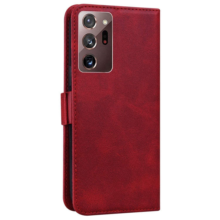 For Samsung Galaxy Note20 Ultra 5G/4G Embossed Cat Butterflies Pattern Horizontal Flip Leather Case with Card Slot & Holder & Wallet
