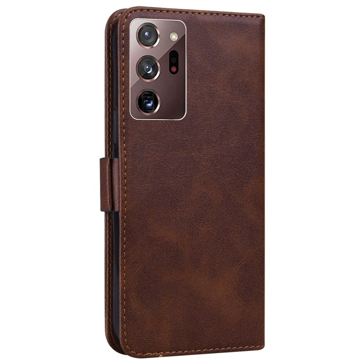 For Samsung Galaxy Note20 Ultra 5G/4G Embossed Cat Butterflies Pattern Horizontal Flip Leather Case with Card Slot & Holder & Wallet