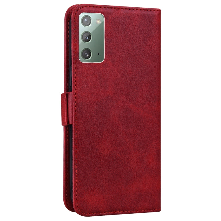 For Samsung Galaxy Note20 5G / 4G Embossed Cat Butterflies Pattern Horizontal Flip Leather Case with Card Slot & Holder & Wallet