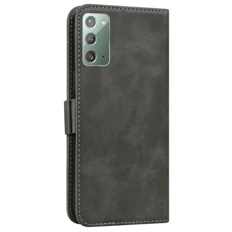 For Samsung Galaxy Note20 5G / 4G Embossed Cat Butterflies Pattern Horizontal Flip Leather Case with Card Slot & Holder & Wallet