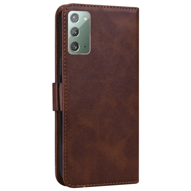 For Samsung Galaxy Note20 5G / 4G Embossed Cat Butterflies Pattern Horizontal Flip Leather Case with Card Slot & Holder & Wallet
