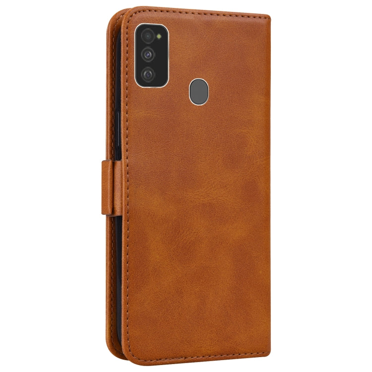 For Samsung Galaxy M21 / M30s Embossed Cat Butterflies Pattern Horizontal Flip Leather Case with Card Slot & Holder & Wallet