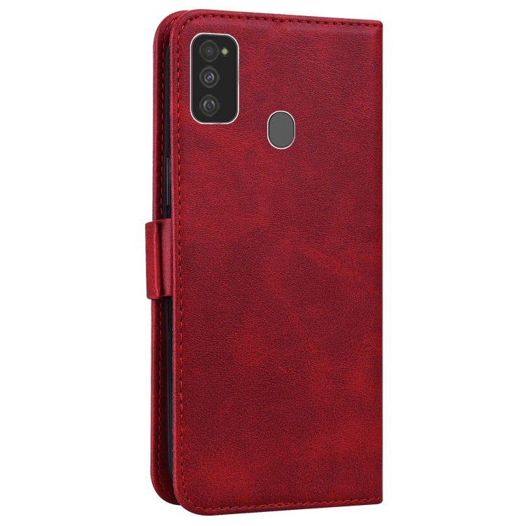 For Samsung Galaxy M21 / M30s Embossed Cat Butterflies Pattern Horizontal Flip Leather Case with Card Slot & Holder & Wallet