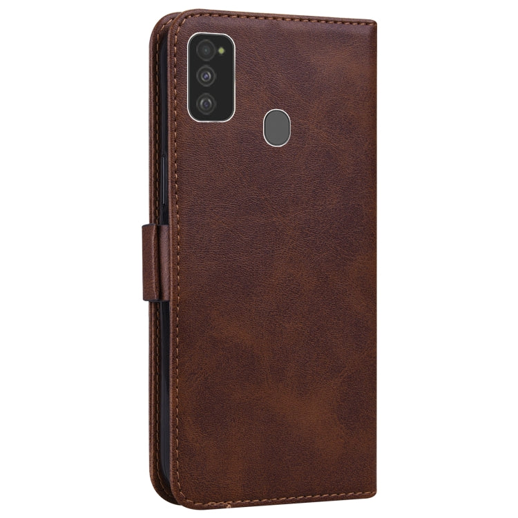For Samsung Galaxy M21 / M30s Embossed Cat Butterflies Pattern Horizontal Flip Leather Case with Card Slot & Holder & Wallet