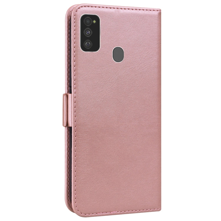 For Samsung Galaxy M21 / M30s Embossed Cat Butterflies Pattern Horizontal Flip Leather Case with Card Slot & Holder & Wallet